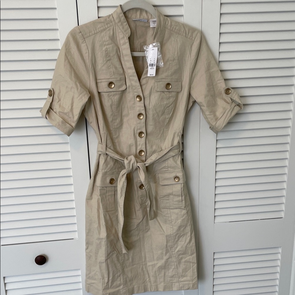 NWT New York & Company Women's Belted Dress - Picture 5 of 7